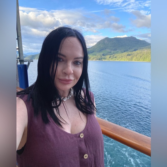 SOLD ALREADY— Purple Linen Dress by Not Perfect Linen— EUC - Picture 4 of 6